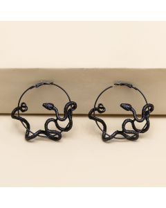 Exaggerated Retro Dragon-Shaped Earrings Snake