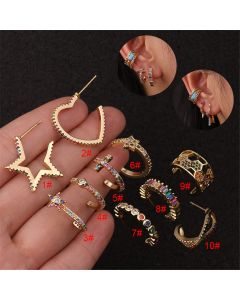 Color Zircon Earrings