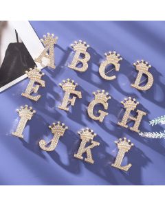 Fashion English Letter Brooch Creative Clothing Accessories