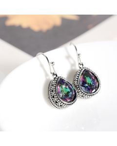 New Trendy Retro Colorful Drop Earrings