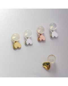 Love type silicone earrings