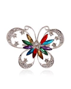 Personality Exaggerated Diamond-studded Butterfly Gem Brooch Brooch