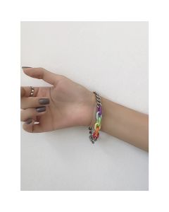 Titanium Acrylic Stitching Couple Bracelet