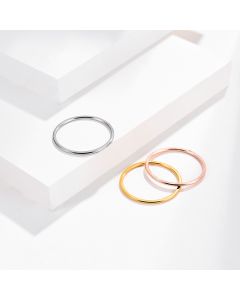 Tri-color Titanium Steel Women's Tail Ring For Everyday Wear