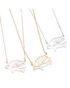 Cute Personality Small Hedgehog Necklace Small Animal Jewelry Necklace