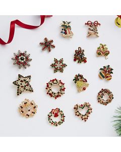 Garland Bells Butterfly Combined With Gold Brooch