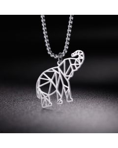 Retro Clan Style Hip-hop Simple Elephant Clavicle Chain