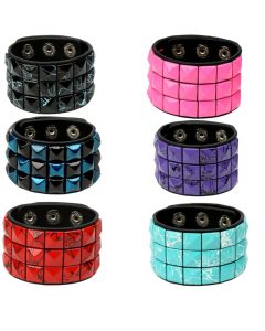 European And American Square Bead Rivet Wrist Strap