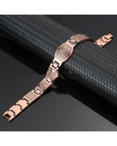 Red Bronze Magnet Bracelet Viking Devil's Eye