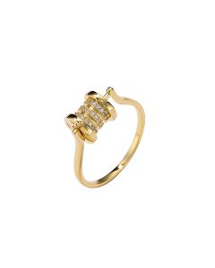 Exquisite Diamond-studded Rotatable Waist Ring