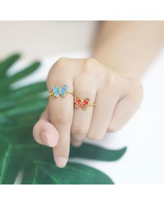 Oil Butterfly Ring Fashion Ins Style  Index Finger Ring