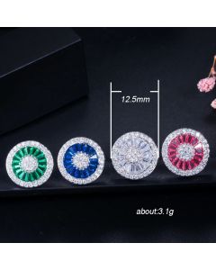 Big round earrings ladies fashion jewelry