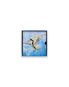 Big Winged Whale Humpback Whale Designer Original Creative Brooch Badge Luminous