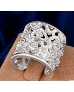 Fashion Silver Openwork Pattern Ring