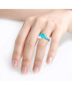 Fashion Two-tone Mermaid Open Ring