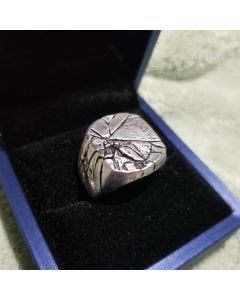 Niche Retro Hip Hop Irregular Line Ring