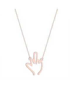 Palm gesture clavicle chain