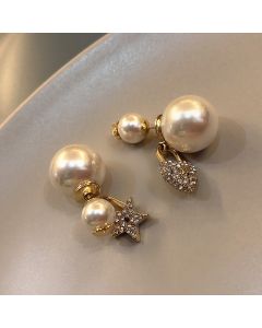 Stars Love Earrings Female Asymmetric One-Piece