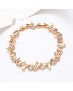Copper Inlaid Zircon Smart Butterfly Stitching Bracelet European And American High-grade Bracelet