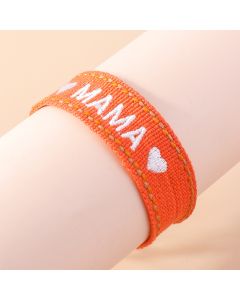 Mother's Day Woven Bracelet Flannel Mother's Day Commemorative Gift Carrying Strap