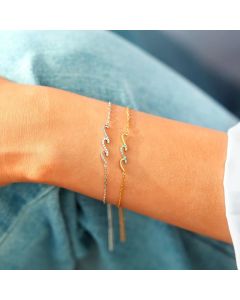 Women's Affordable Luxury Fashion Wave Bracelet