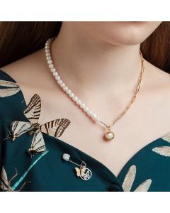 Micro Crystal Diamond Meteor Necklace
