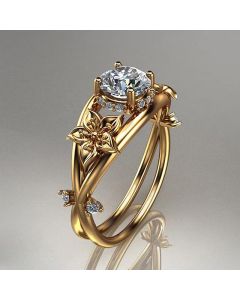 Hot Selling Jewelry Diamond Ring Creative Flower Jewelry Women