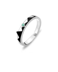 Shanmeng Eachother Sterling Silver Couple Ring