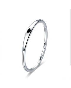 Europe and America simple and simple love S925 sterling silver ring drop oil love ladies silver ring custom