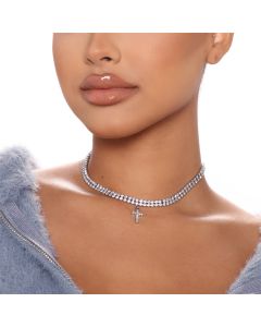 Rhinestone Cross Pendant Necklace