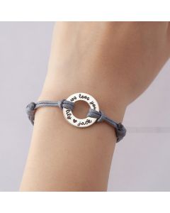 Stainless Steel Ring Lettering Hand Rope