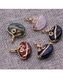Fashion Vintage Agate Power Stone Pendant