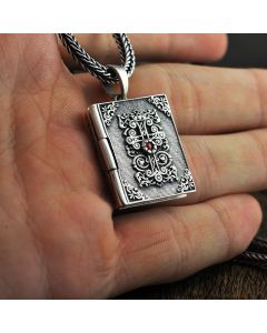 925 Silver Vintage Thai Silver Scripture Pendant