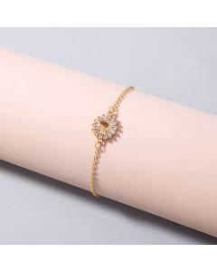 Sea Of Love Butterfly Round Zircon Bracelet