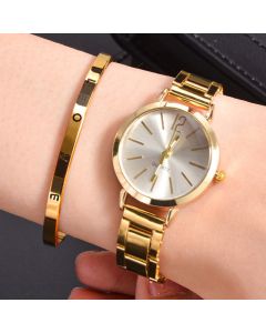 Narrow Strap Steel Strap Quartz Watch