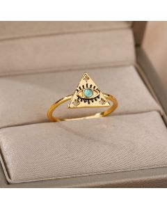 New Zircon Triangle Ring Niche Design