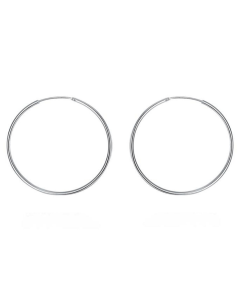 Round earrings Korean star accessories European and American earrings 925 silver plated