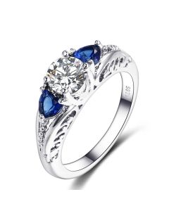 Sapphire engagement ring