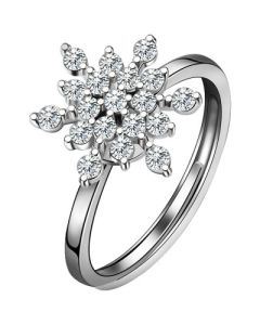 The Rotating Snowflakes Rotate The Ring With Fashion And Personality