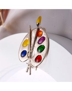 Personalized Colorful All-Match Oil Palette Brooch