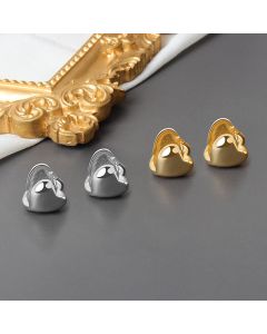 Vintage Hong Kong Style Golden Love Earrings