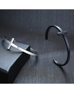 Stainless Steel Bare Body Cross Bracelet