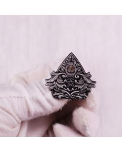 Heart-shaped Badge Alloy Brooch