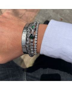 Roman Letter Bracelet Set Three Pieces
