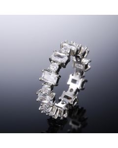 Exquisite Fashion Square Zircon Ladies Ring Cute Girls Index Finger Ring All-match Jewelry