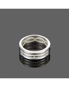 Simple And Fashionable Silver Gold Festive Rings For Men And Women