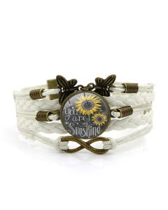 Gemstone Bracelet Vintage Butterfly Ornament