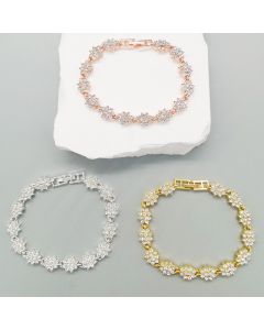 Geometric Diamond  Fashion Roman Style Rhinestone All-match Bracelet