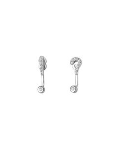 Asymmetric Symbol Ear Studs Female