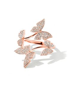 Adjustable Opening Butterfly Ring Female Index Finger Middle Finger Personality Ring Female